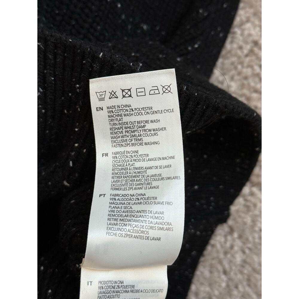 NWT Varley Amina Half-Zip Ribbed Sleeveless Knit Sweater Vest Fall Black Small - Picture 9 of 9